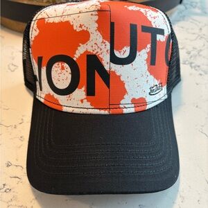 SOLD   Von Dutch Black and Orange Trucker Hat